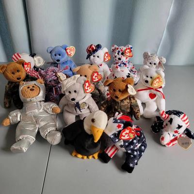 Patriotic Beanie Babies