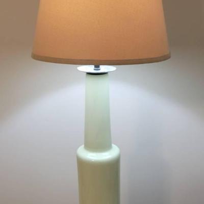 Green Ceramic lamp 36" Tall