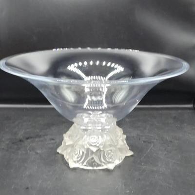 Shannon Crystal Frosted Rose Bowl