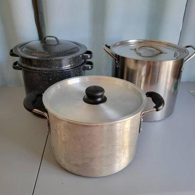 (3) Stock Pots