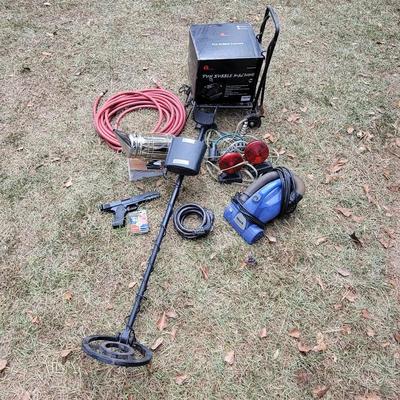 Metal Detector, Trailer Lights, Pellet Gun, Vacuum, Etc