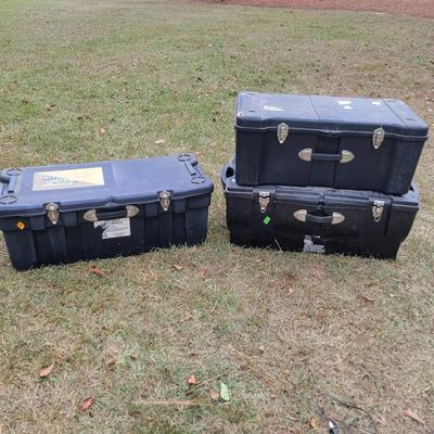 (3) Storage Locker totes