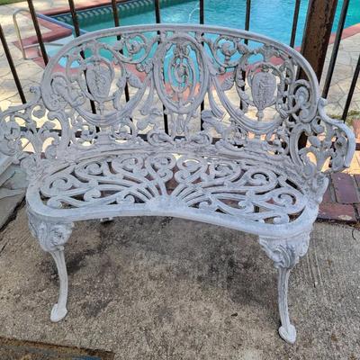 Wrought Iron Bench