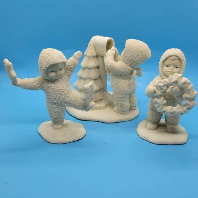 (3) Snowbabies Figurines by Dept 56: 
