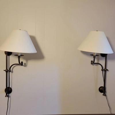 Pair Of Vintage Brass Sconces