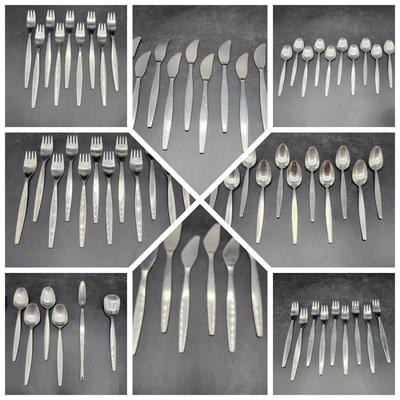Set Of 18-8 Stainless Flatware "Focus" By Gense Sweden