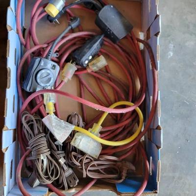 Assorted Drop Cords, Extension cords, etc