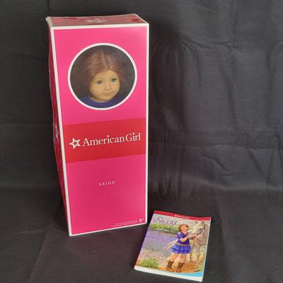 American Girl "Saige" with Box and Book