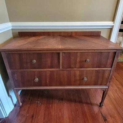 3- Drawer Antique Chest w/Floral Arrangement
