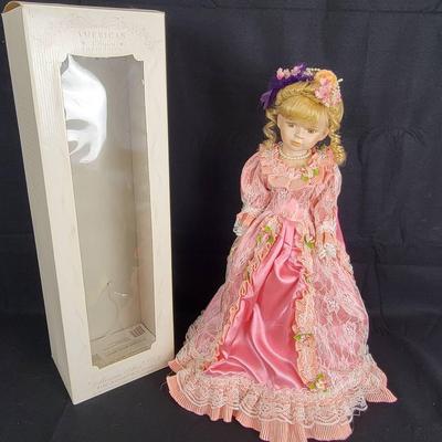 American Classic Handcrafted Porcelain Doll Made Exclusively for Cracker Barrel