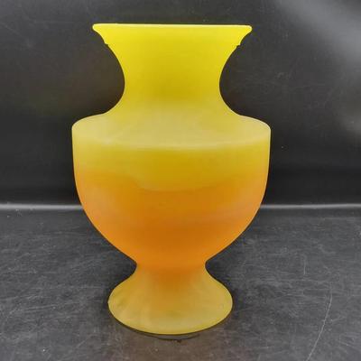Vintage Ambiente Zwiesel Handblown Art Glass Vase Satin