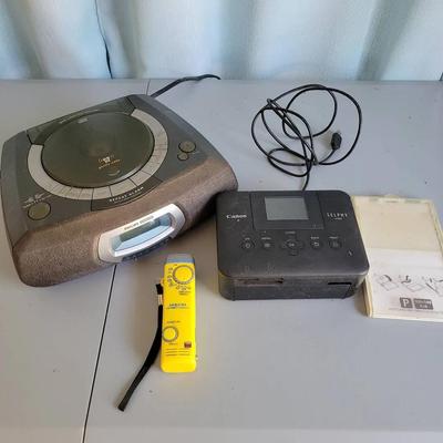 Canon Photo Printer, CD Player, Portable Radio