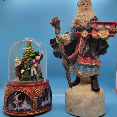 (2) Music Boxes: "The Nutcracker" by Roman, Santa Music Box