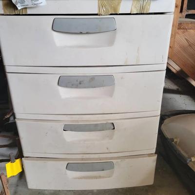 4-Drawer Plastic Storage-contents included