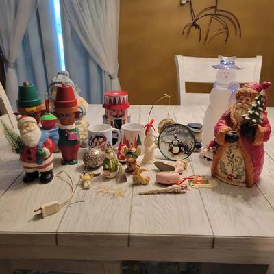 Assorted Christmas Ornaments And Decorations