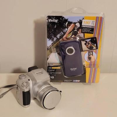 Vivitar DVR 410 Camcorder, Fujifilm 3800 Digital Camera