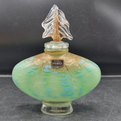 Dale Tiffany Hand Blown Glass Perfume Bottle