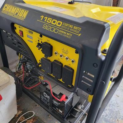 Champion 11500 Generator With Gas Can