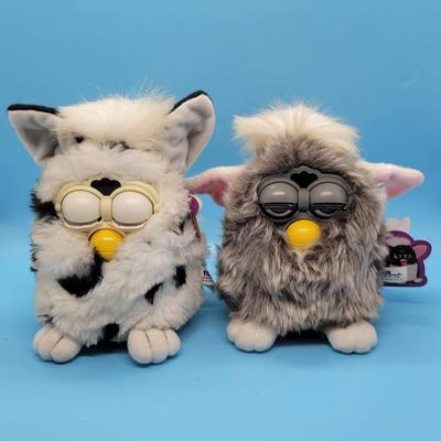 (2) 1996 Furby-Grey one works, White one condition is unknown