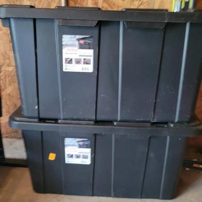 (2) Sterlite Industrial Totes