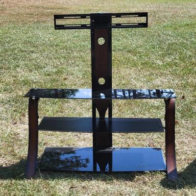 TV Stand For Mounting Flat-screen W/3 Glass Shelves