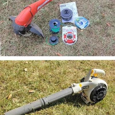 RYOBI 2-cycle Blower & Electric Trimmer