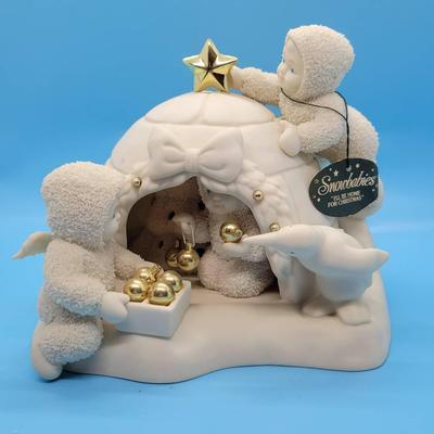 2001 Snowbabies by Dept 56: "I'll be Home for Christmas" Light Up
