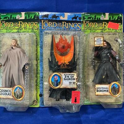 Lord of the Rings Electronic Eye of Sauron, Council Legolas, Super Posable Boromir