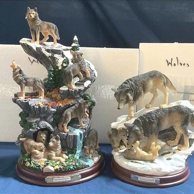 Bradford Exchange Wolves Figurines