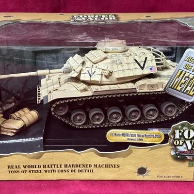 Forces of Valor US Marine M60A1 Patton Tank w/ Reactive Armor Die Cast Model