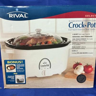 Rival Crock Pot 6qt Extra Large Slow Cooker NEW