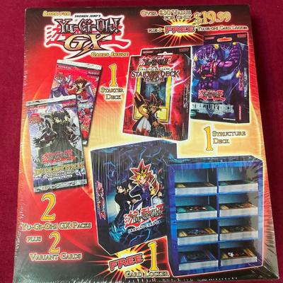 Yu-Gi-Oh! GX Trading Card Box w/ Decks, Booster Packs, Variant Cards, & Locker