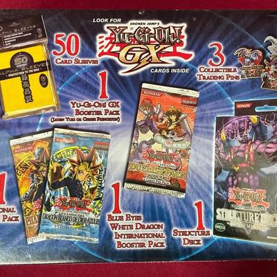 Yu-Gi-Oh! GX Deluxe Card Case w/ Decks, Booster Packs, Sleeves, & Pins