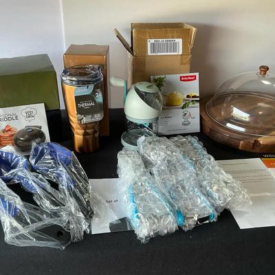 Wolfgang Puck Cheese Set, Sauce Maker, Scoops, Tumbler And More 