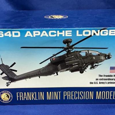 Franklin Mint AH-64D Apache Longbow Helicopter Model 1:48 Scale