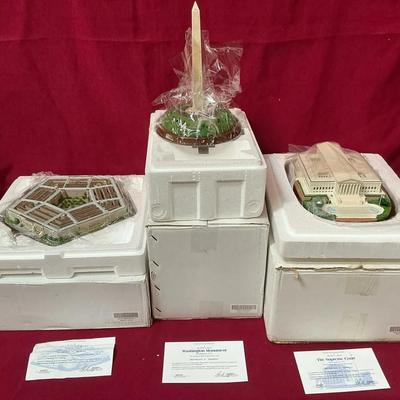 Danbury Mint Pentagon, Supreme Court, & Washington Monument