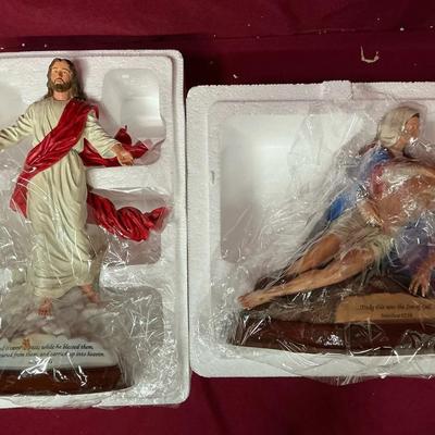 Danbury Mint Ascension & Mothers Love Religious Statues