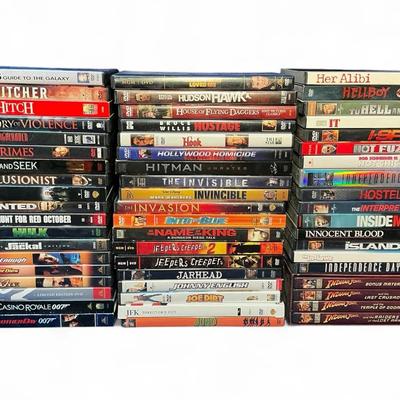 DVD Movie Collection - 007, Indiana Jones, Jarhead, Hulk & More 