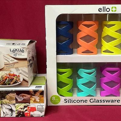 Lekue Rice Cooker And Steamer, Ello Silicone Glassware