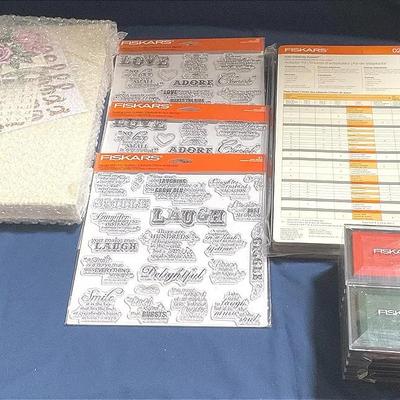 Fiskars Scrapbooking Items, Stamps