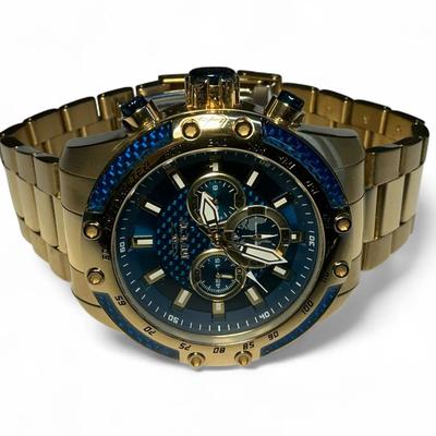 Invicta Speedway Collection Tritnite Night Glow Chronograph 100m Watch 