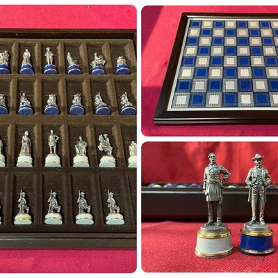 Franklin Mint Civil War Chess Set 