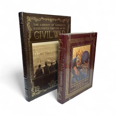 Easton Press Civil War Books - Red Badge of Courage & Illustrated Timeline (Sealed)
