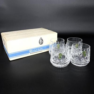 Set of 4 New Waterford Crystal Goblets with Box 