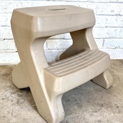 Vintage Heavy Plastic 2Step Toddler Stool 