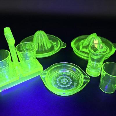 Vintage Uranium Glass Lot #2 