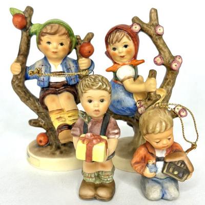 Lot of 4 Vintage Hummel Figures and Ornaments 