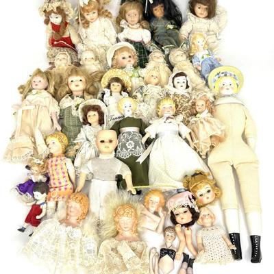 Lot of Dolls and Various Doll Parts 