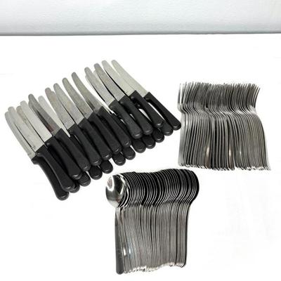 Set of Tremontina Brazil Utensils - Knives, Forks, Spoons 