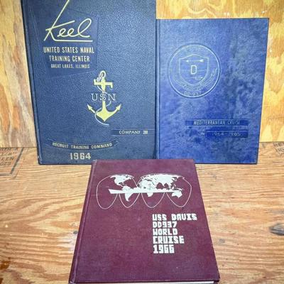 (3) Navy Yearbooks